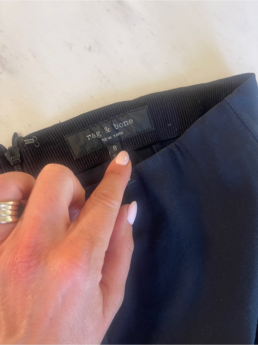 rag & bone Navy Women’s Ponte Pants